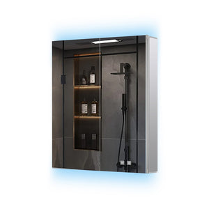 English Elm Corsica Aluminum Led Medicine Cabinet with Defogger Touchscreen and Soft Close Hinges B2731P477799