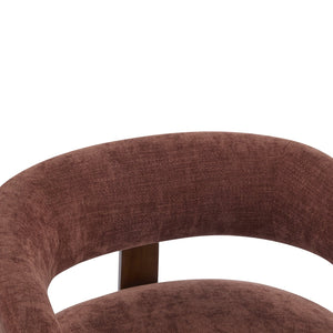 English Elm Christopher Knight Home® - accent Arm Chair with Bent Wood Legs and Plush Upholstery, Modern Minimalist Comfort & Stability Coral,Walnut 29 L x 27.75 W x 21 H N776P368458R