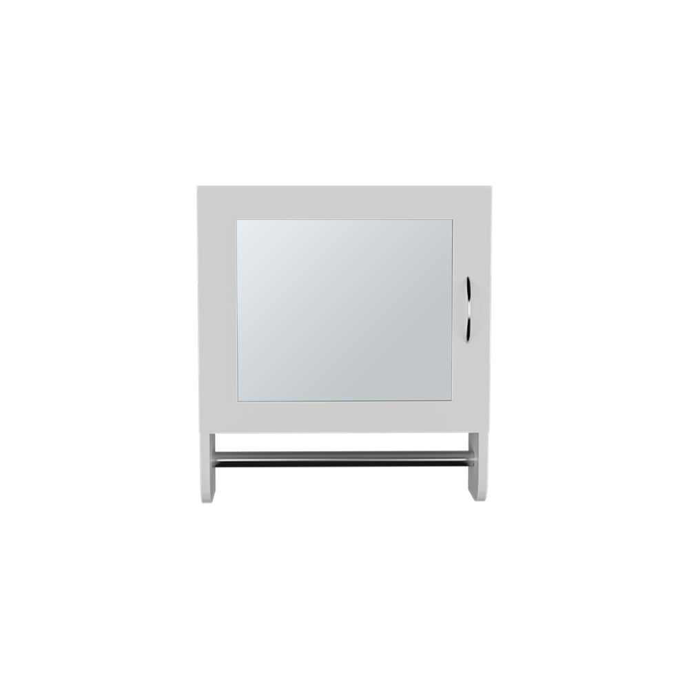 English Elm Medicine Cabinet Ulysses White Wall-Mounted Mirrored Bathroom Cabinet Space-Saving Engineered Wood Organizer 20.28x18.31x2.36 B092P238723