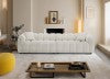 English Elm 110.23 Inch Oversized Modern Design Sofa,Upholstery Tufted Cloud 41.33''Oversized Deep Seat Sofa,Teddy Fabric Boucle 4 Seats Couch With Solid Wood For Living Room, Office, Bedroom,Apartment