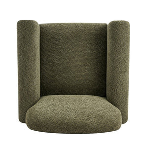 English Elm Rapallo Upholstered Accent Chair Plush Seat Modern Frame for Living Room or Entryway Olive Green N776P381488G