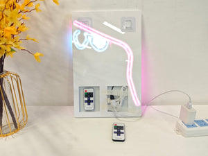 English Elm 16X10 Fashion Girl Led Wall Art – Neon Glow Acrylic Decor For Modern Living Rooms & Bedrooms T3976P383253