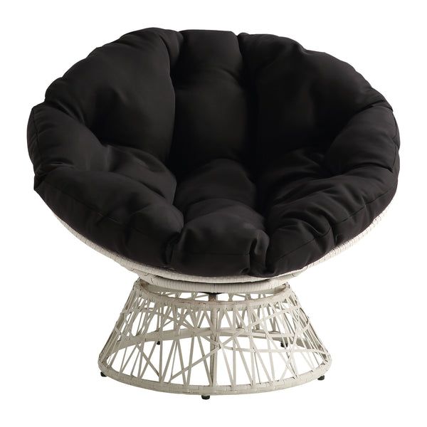 OSP Home Furnishings Papasan Chair Black