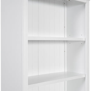 English Elm 83.4"Tall Modern Bookshelf With Led Lighting, 2 Drawers & 3 Adjustable Shelves For Stylish Storage Solutions N751S280594K