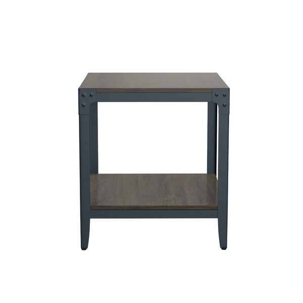 English Elm Wallace & Bay - Brown End Table - Elegant Modern Farmhouse Accent Table With Solid Wood, Versatile & Easy Care Design B2709P212399-GIGA