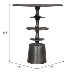 Renie Side Table Black 110156 Zuo Modern