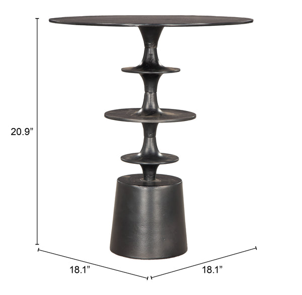 Renie Side Table Black 110156 Zuo Modern