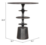 Renie Side Table Black 110156 Zuo Modern