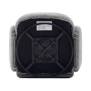 English Elm Modern 360° Swivel Boucle Armchair with High-Resilience Sponge, 550lb Capacity, Cozy Lounge Accent Chair Dark Gray W395P355513