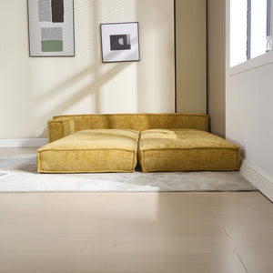 English Elm Coolmore Modular Chenille Sofa - Space-Saving Design, Flexible Layouts, And Built-In Side Pockets W1152P320503