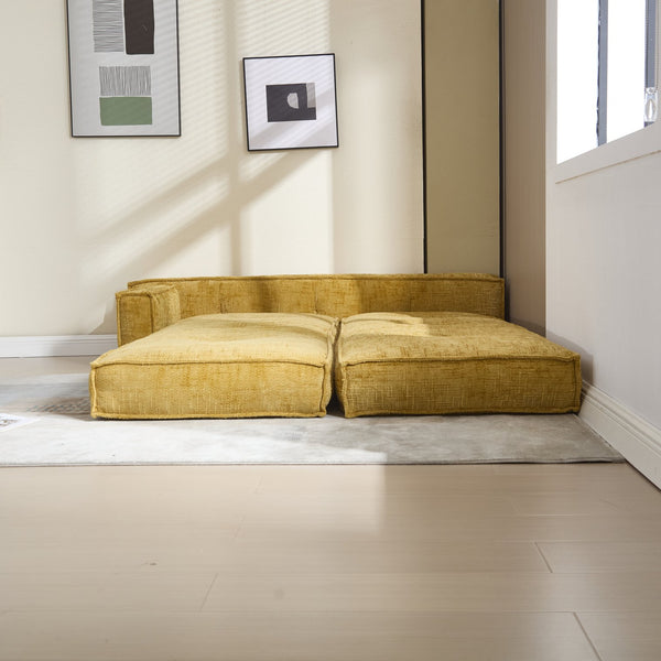 English Elm Coolmore Modular Chenille Sofa - Space-Saving Design, Flexible Layouts, And Built-In Side Pockets W1152P320503