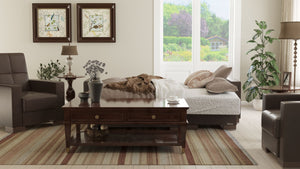 English Elm Primenest Stylish Convertible Chaise Lounge With Storage | Modern Upholstered Sleeper For Comfort B030P303537-GIGA