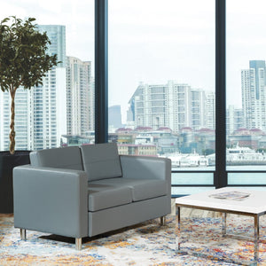 OSP Home Furnishings Pacific Sofa Couch Black