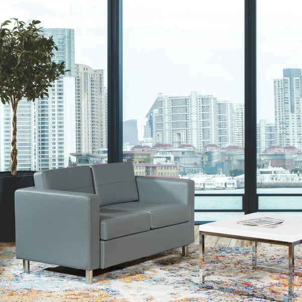 OSP Home Furnishings Pacific Sofa Couch Black