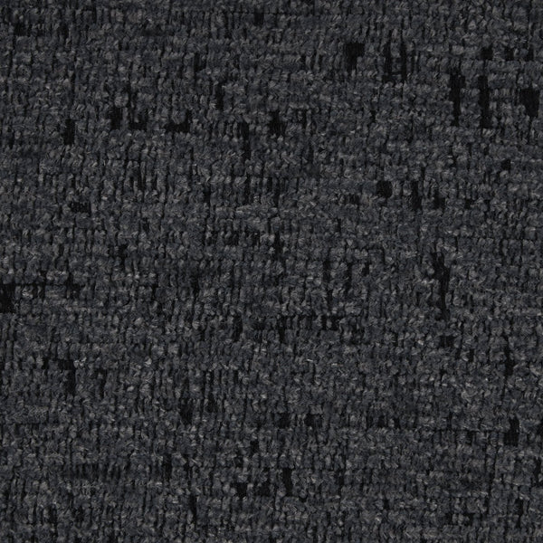 English Elm 126" L-shaped Sectional Sofa with Pull-Out Bed, Built-In USB Charging & Cup Holders, Chenille Upholstery Black+Blue N719S001530C