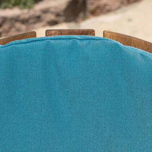 English Elm Christopher Knight Home® - Chair Cushion: Aqua Blue Adirondack Cushion For Outdoor Comfort – Stylish, Durable, And Secure Fit N769P577024D