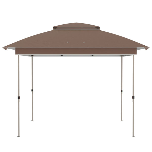 English Elm Outsunny 12' X 12' Instant Pop-Up Canopy Tent With Adjustable Height And Mesh Netting For Outdoor Fun W2225P174239-GIGA