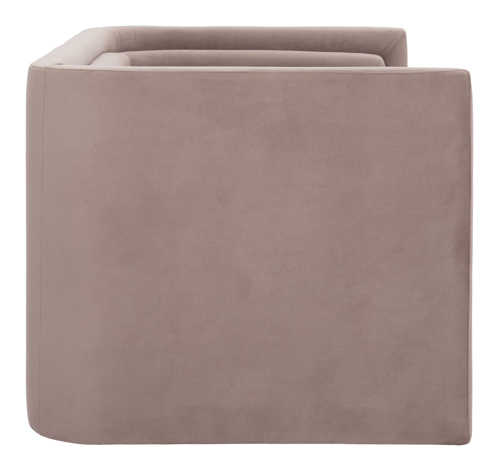 Trippel Loveseat Taupe 110306 Zuo Modern