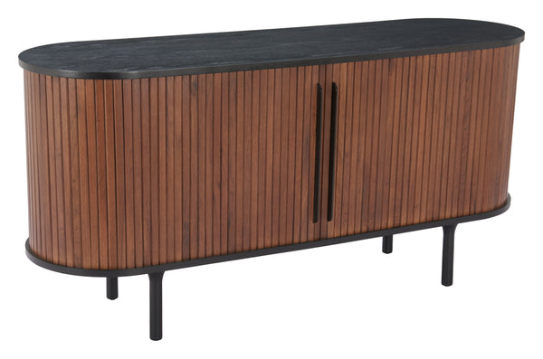 Koriana Sideboard Black & Walnut 110296 Zuo Modern