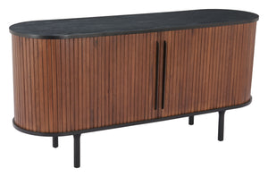 Koriana Sideboard Black & Walnut 110296 Zuo Modern