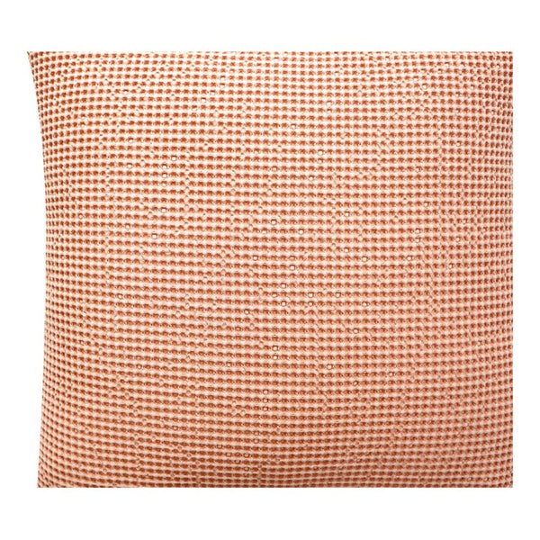 English Elm Ria Cotton Throw Pillow Desert Pink Square Accent for Sofas Chairs and Bedroom Benches B2769P498432