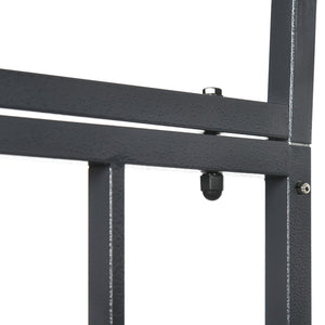 English Elm Outsunny 81" Metal Garden Arbor With Locking Double Doors, Elegant Heart Motifs For Weddings & Events W2225P174401-GIGA