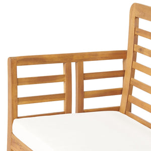 English Elm Caydon Outdoor Loveseat Solid Acacia Hardwood Open Slat Frame Patio Bench Seating 56818.00WTC
