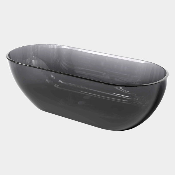 English Elm 69 Inch Freestanding Soaking Tub Eco Stone Resin Matte Spa Bath for Primary Suites T3785P353965
