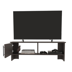 English Elm Navia 47" Wide TV Stand in Dark Walnut with Cabinet & Open Shelf, Cable Management, Fits 54" TVs B070P286462