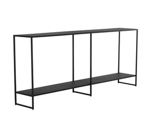 Sunpan Eiffel Console Table – Elegant Metal Design with Classic Style Perfect for Your Living Space Decor Matte Black