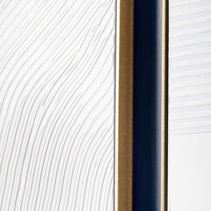 Crestview Collection White Ways Decorative Wall Art - Elegant Crestview Design For Stylish Home Décor - China Crafted   Cvtop3142