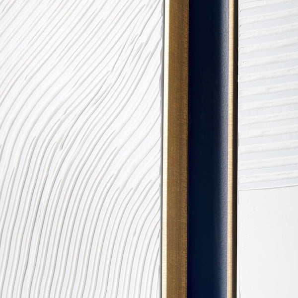 Crestview Collection White Ways Decorative Wall Art - Elegant Crestview Design For Stylish Home Décor - China Crafted   Cvtop3142