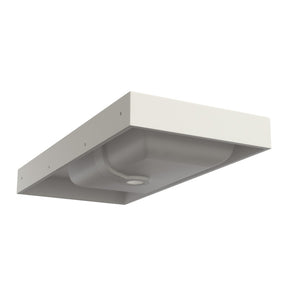English Elm 39 Inch Solid Surface Wall Mount Bathroom Basin with Matte Finish Modern Design T3785P491208