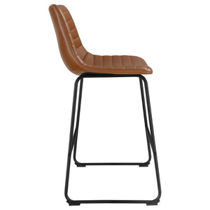 English Elm Torrence Counter Height Stools Set Of 2 - Modern Upholstered Chairs With Ergonomic Comfort & Style B062P299862-GIGA