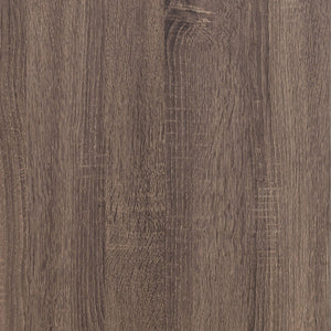 English Elm Brantford Barrel 2-Drawer Nightstand with Rustic Barrel Finish, Matte Bronze Handles, Ample Storage Oak B062P344906
