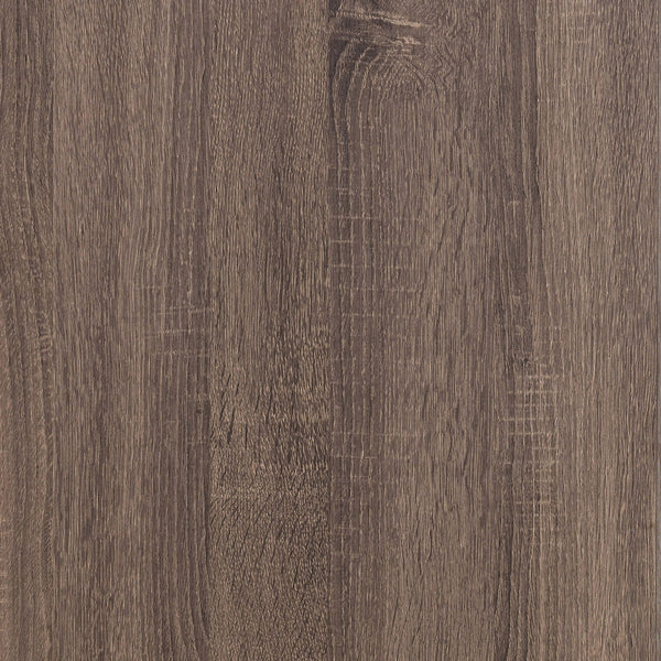 English Elm Brantford Barrel 2-Drawer Nightstand with Rustic Barrel Finish, Matte Bronze Handles, Ample Storage Oak B062P344906