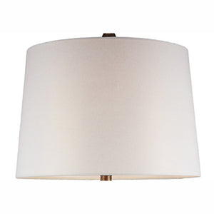 English Elm 28.25" Everly Polyresin Table Lamp Brown Finish with White Drum Shade, UL Listed, 3-Way Dimmer B072116210