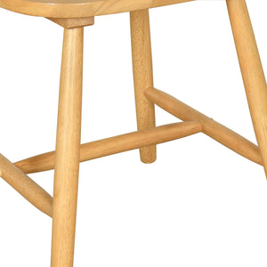 English Elm Christopher Knight Home® - 36 Farmhouse High Back Spindle Dining Chair Set of 2 — Solid Rubberwood, Windsor Back, 300 lb Capacity Natural N771P278374K