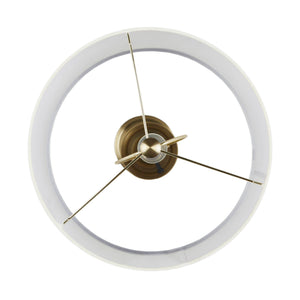 English Elm Table 28"H Antique Brass Iron Table Lamp with 12" Polyester Shade, 27.75"H Elegant Ambient Lighting B035P280527