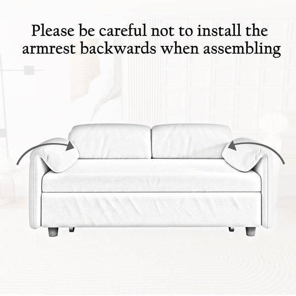 English Elm Sofa 54" Velvet Convertible Sofa Bed - Pink/Blue/Black, Compact 2-Seater with Retractable Bed, 500lb Support W3371P302141