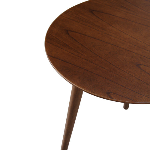 English Elm Christopher Knight Home® - End Table - Mid-Century Modern Walnut Accent Table With Handcrafted Details For Living Spaces N771P221029T