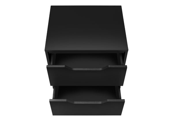 English Elm Accent Side Table Rustic Grey Laminate Compact Storage Cabinet Transitional Bedroom Black B2710P461705