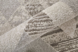 Feizy Rugs Vancouver Collection Rug: Stylish, Durable Polypropylene Blend With Abstract Patterns For Modern Homes Tan,Brown,Ivory Polypropylene,Polyester Vnr39nrfbgebrnf05