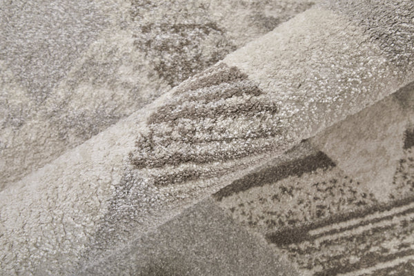 Feizy Rugs Vancouver Collection Rug: Stylish, Durable Polypropylene Blend With Abstract Patterns For Modern Homes Tan,Brown,Ivory Polypropylene,Polyester Vnr39nrfbgebrnf05