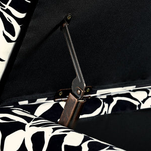 English Elm Christopher Knight Home® - Luxury Storage Ottoman with Floral Patterned Fabric, Soft-Close Hinges, Hidden Compartment for Blankets and Seating Comfort Black Floral,White N767P257582W