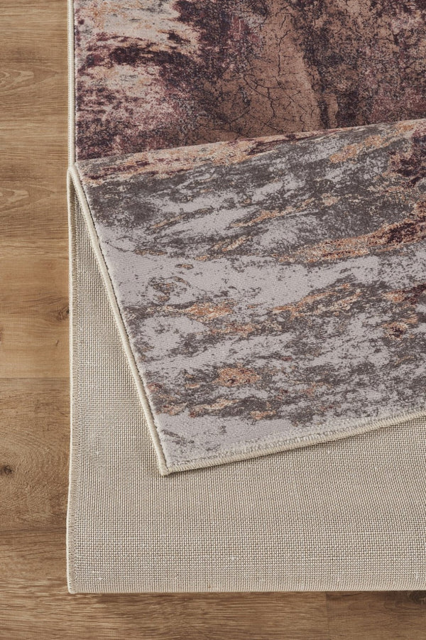 English Elm Artistic Abstract Painterly Area Rug Low Pile Machine Made for Living or Dining Rooms B186P428931