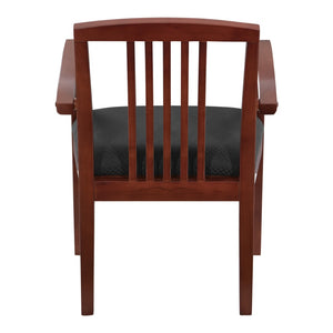 OSP Home Furnishings Sonoma Cherry Solid Hardwood Guest Chair with Classic Back for Dining or Reception Wood SON77CHY-3