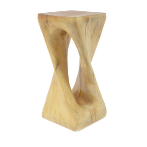English Elm Christopher Knight Home® - Outdoor Twist Shape Side Table – Sculptural Lightweight Accent For Patio, Balcony, Pool & Garden N770P291498N