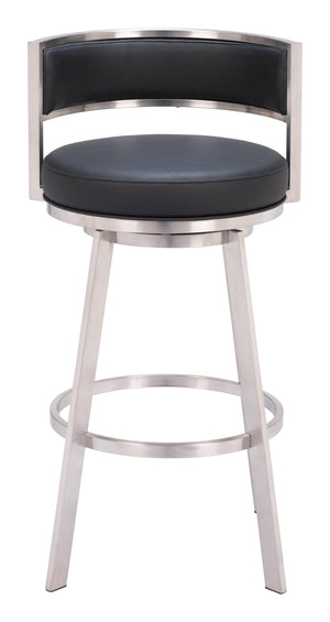 Gimsby Swivel Barstool Black 110044 Zuo Modern