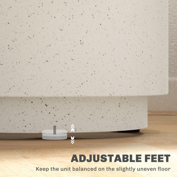 English Elm Nordic Cylindrical Side Table Imitation Concrete Ore Powder Build for Indoor Outdoor Use T3971P406034